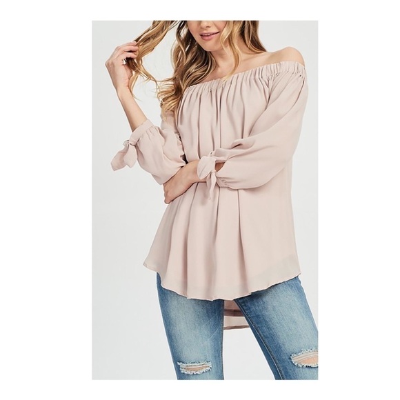 Wishlist apparel Elastic Neckline Top - Mulberry - Picture 12 of 14